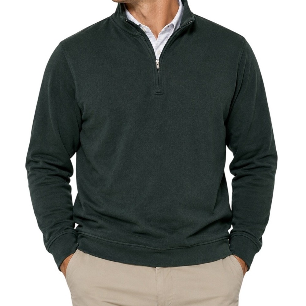 Peter Millar Dark Green Quarter Zip Pullover Mens XXL